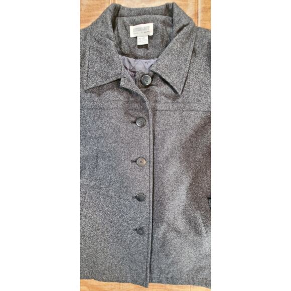 Euro Joy Women's Button Up Pea Coat Wool Blend Sz Small Jacket - Picture 4 of 6